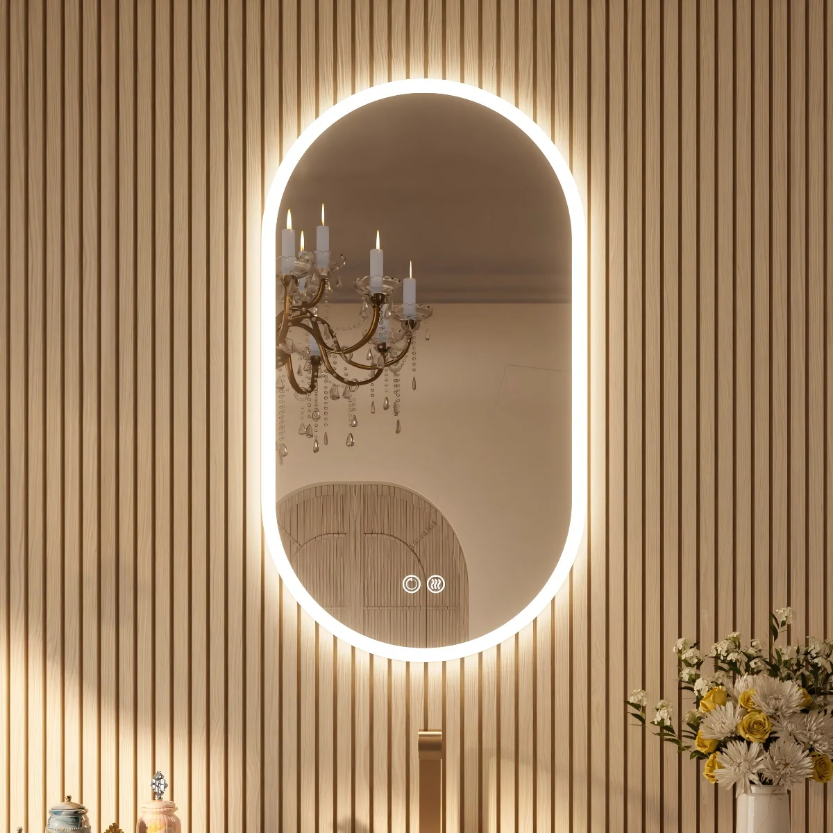 Customizable Frameless LED Mirror